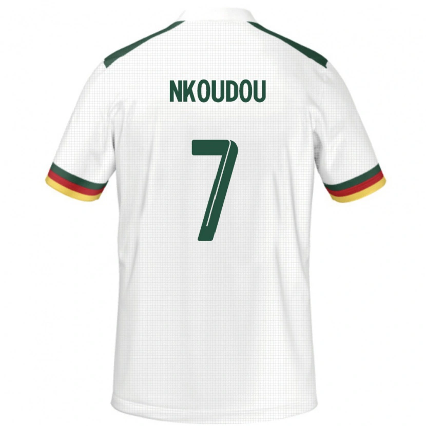 Danxen Dames Kameroen Georges-Kevin Nkoudou #7 Wit Uitshirt Uittenue 24-26 T-Shirt
