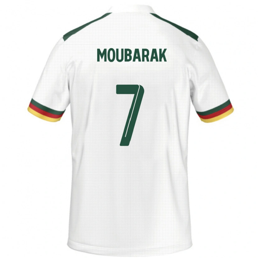 Danxen Dames Kameroen Alioum Moubarak #7 Wit Uitshirt Uittenue 24-26 T-Shirt