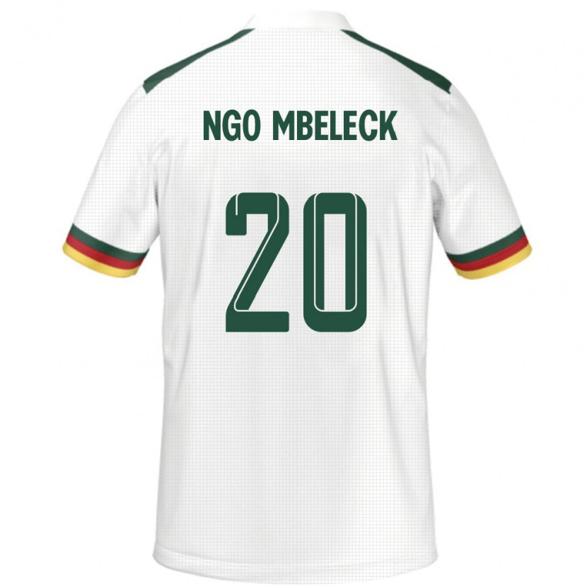 Danxen Dames Kameroen Genevieve Ngo Mbeleck #20 Wit Uitshirt Uittenue 24-26 T-Shirt