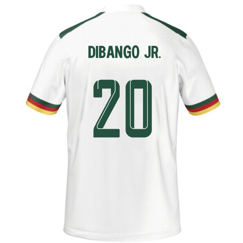 Danxen Dames Kameroen Yvan Dibango #20 Wit Uitshirt Uittenue 24-26 T-Shirt