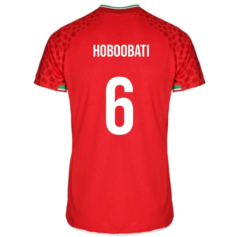 Danxen Dames Iran Samir Hoboobati #6 Rood Uitshirt Uittenue 24-26 T-Shirt