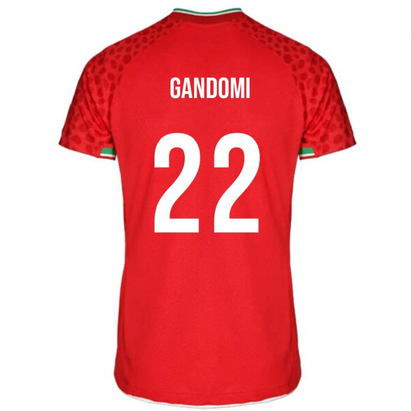 Danxen Dames Iran Mohammad Gandomi #22 Rood Uitshirt Uittenue 24-26 T-Shirt