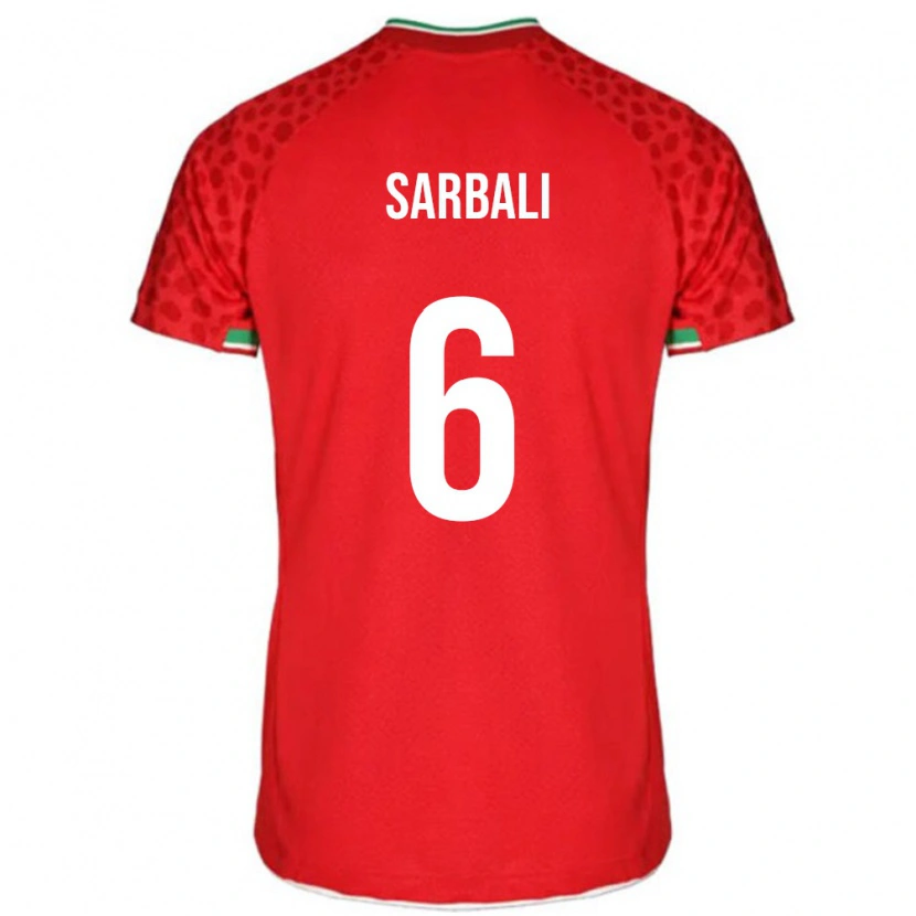 Danxen Dames Iran Zahra Sarbali #6 Rood Uitshirt Uittenue 24-26 T-Shirt