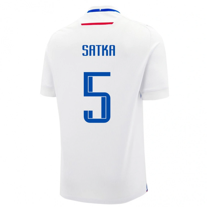 Danxen Dames Slowakije Lubomir Satka #5 Wit Uitshirt Uittenue 24-26 T-Shirt