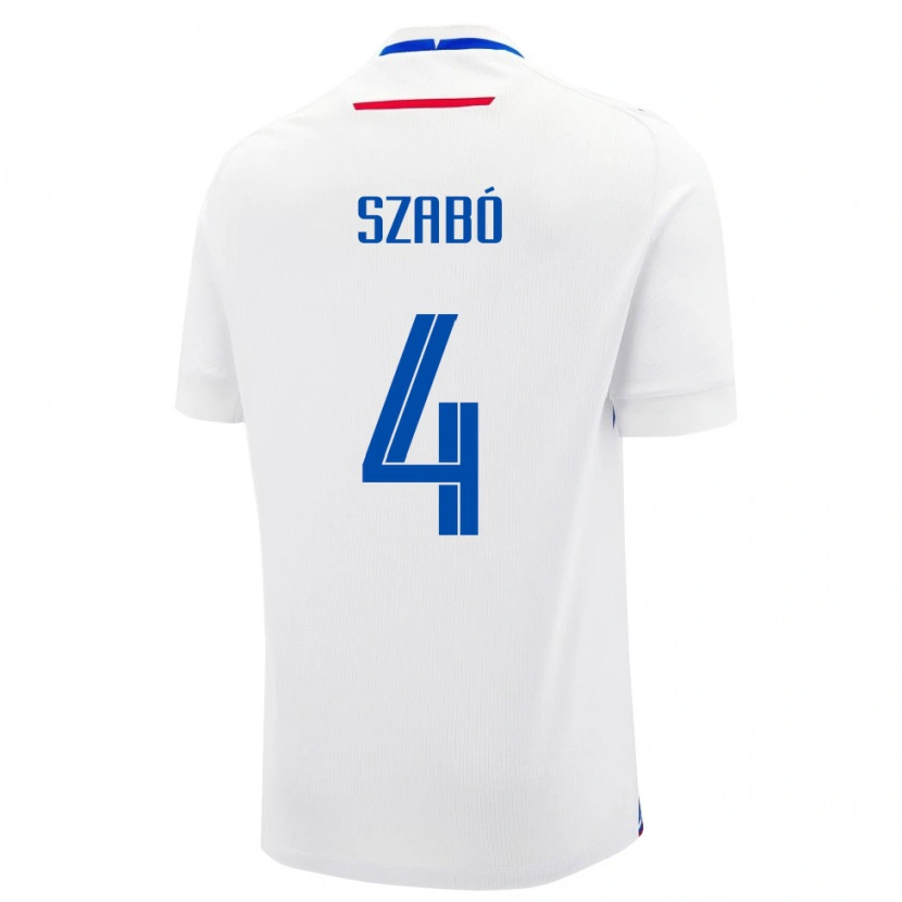 Danxen Dames Slowakije Bence Szabó #4 Wit Uitshirt Uittenue 24-26 T-Shirt