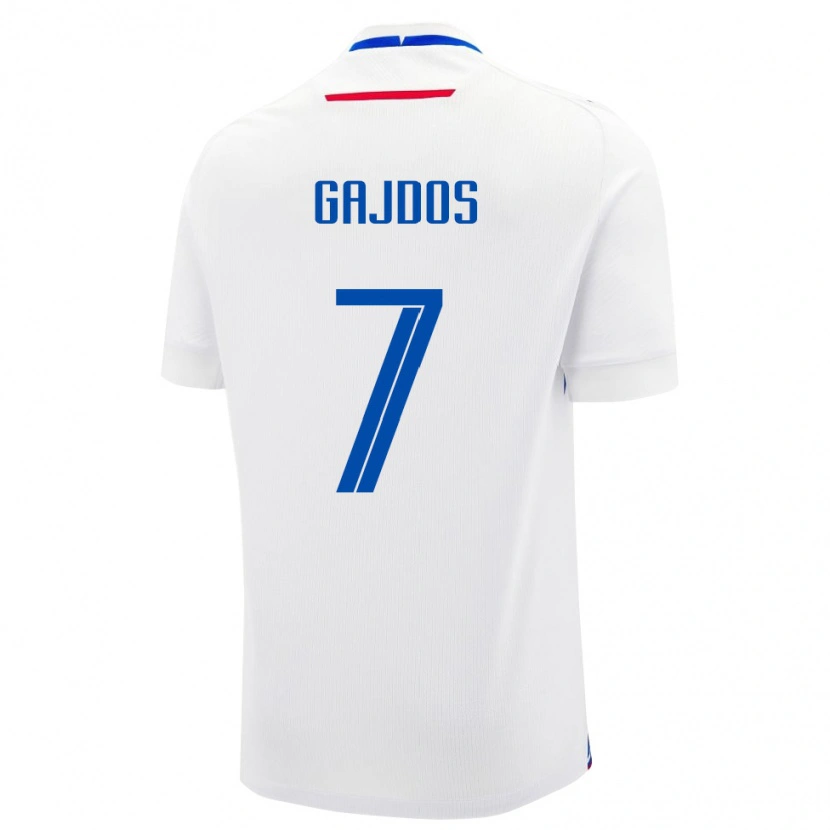 Danxen Dames Slowakije Artur Gajdos #7 Wit Uitshirt Uittenue 24-26 T-Shirt