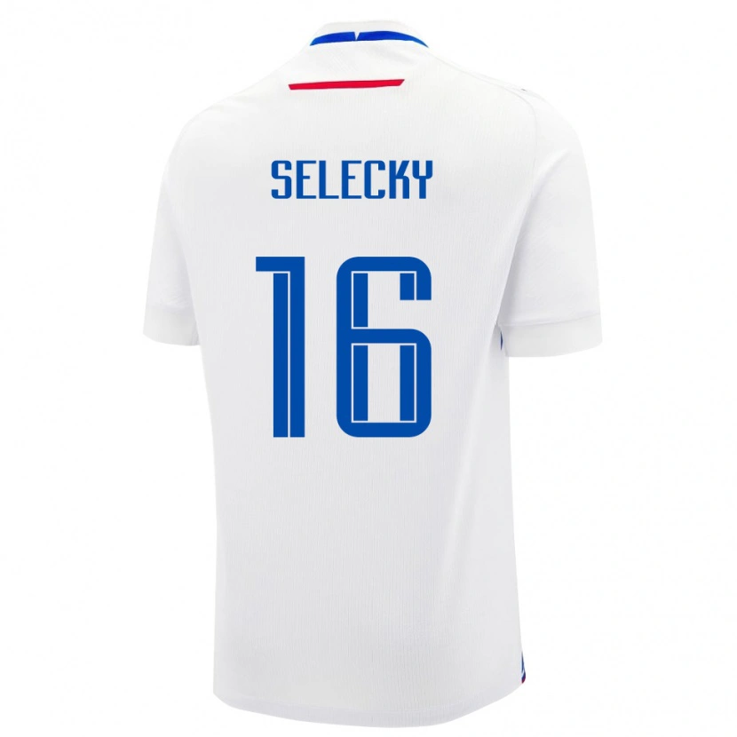 Danxen Dames Slowakije Alexander Selecky #16 Wit Uitshirt Uittenue 24-26 T-Shirt