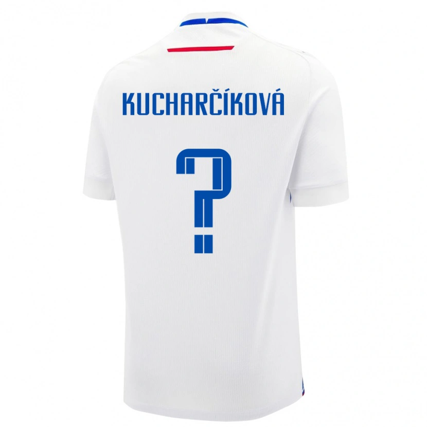 Danxen Dames Slowakije Dominika Kucharčíková #0 Wit Uitshirt Uittenue 24-26 T-Shirt