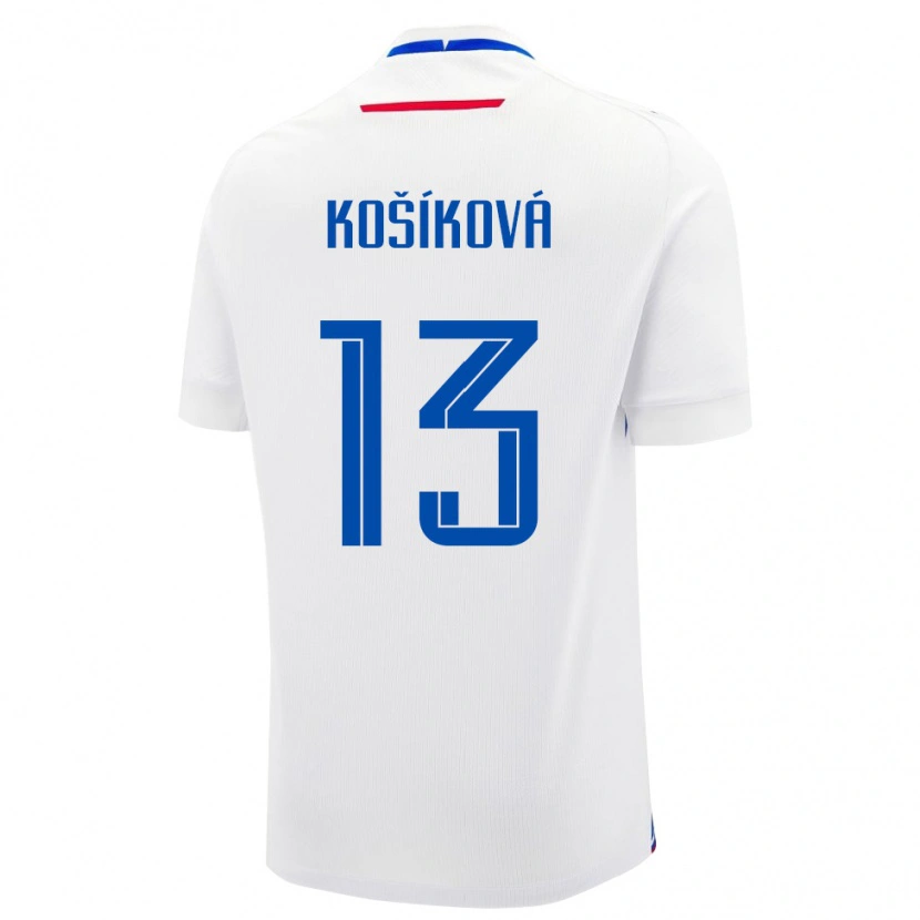 Danxen Dames Slowakije Kristína Košíková #13 Wit Uitshirt Uittenue 24-26 T-Shirt