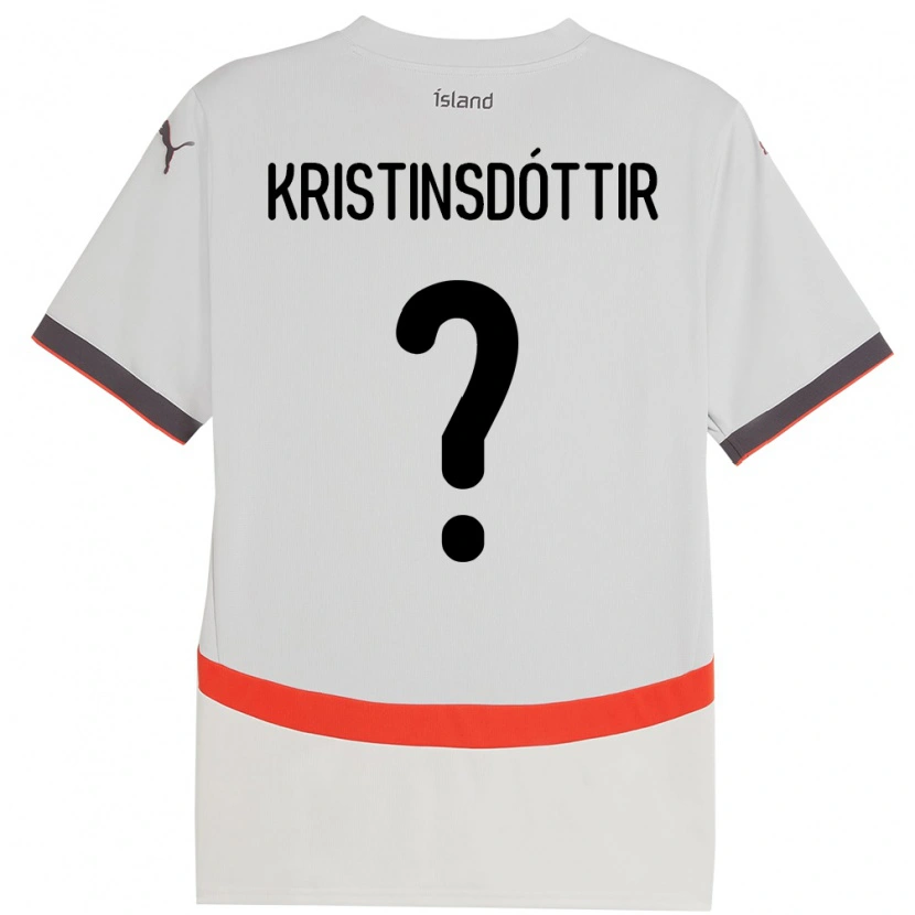 Danxen Dames Ijsland Ólöf Sigríður Kristinsdóttir #0 Wit Uitshirt Uittenue 24-26 T-Shirt