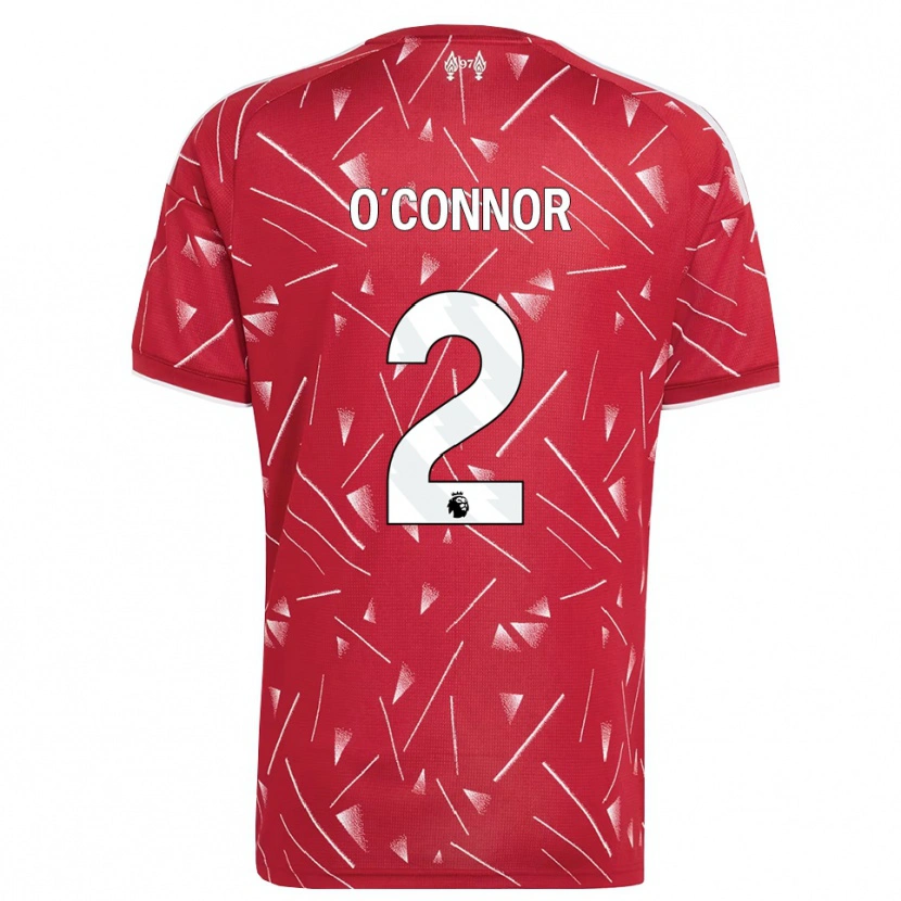 Danxen Dames Oliver O'connor #2 Wit Rood Thuisshirt Thuistenue 2026/27 T-Shirt