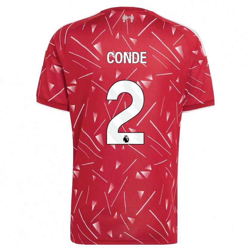 Danxen Dames Lenix Conde #2 Wit Rood Thuisshirt Thuistenue 2026/27 T-Shirt