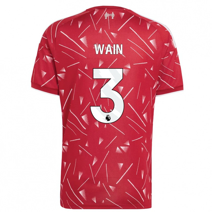 Danxen Dames Cian Wain #3 Wit Rood Thuisshirt Thuistenue 2026/27 T-Shirt