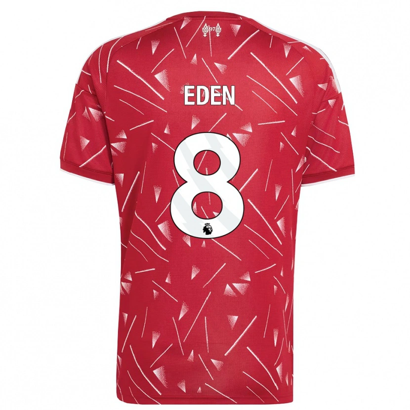 Danxen Dames Luca Eden #8 Wit Rood Thuisshirt Thuistenue 2026/27 T-Shirt