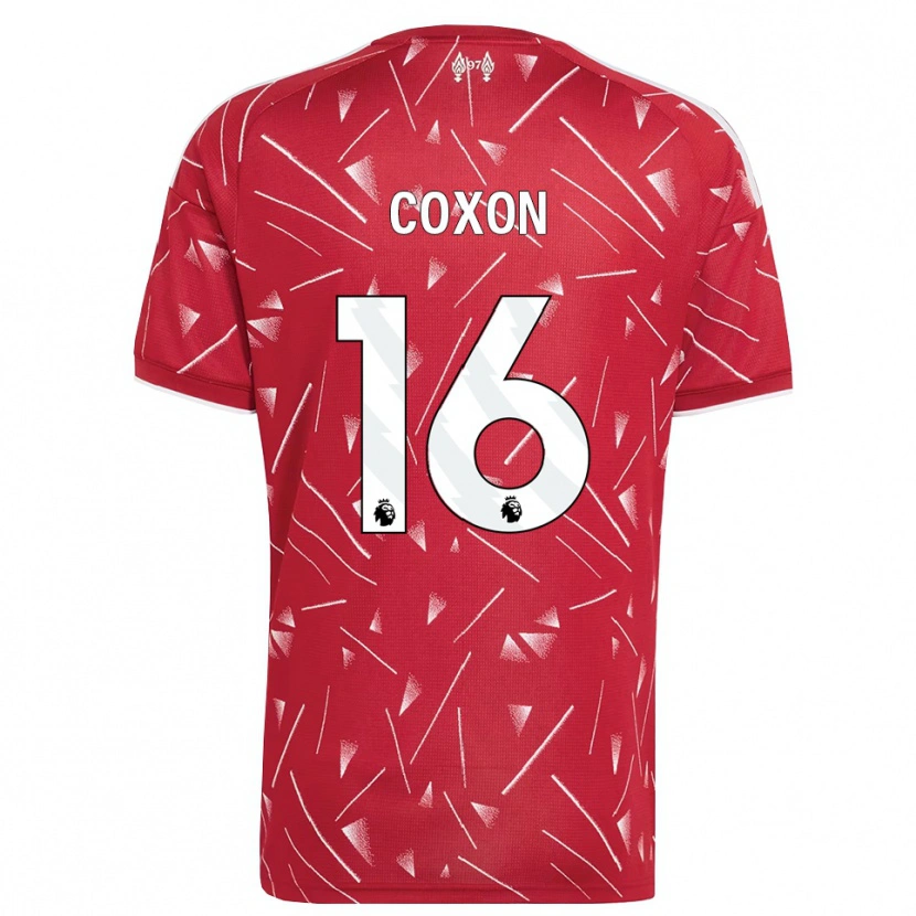 Danxen Dames Zak Coxon #16 Wit Rood Thuisshirt Thuistenue 2026/27 T-Shirt