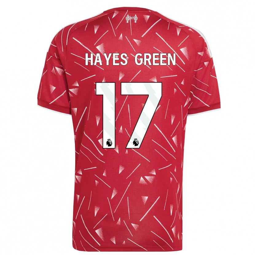 Danxen Dames Charlie Hayes-Green #17 Wit Rood Thuisshirt Thuistenue 2026/27 T-Shirt
