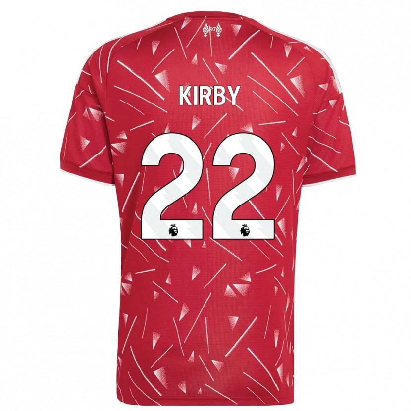 Danxen Dames Faye Kirby #22 Wit Rood Thuisshirt Thuistenue 2026/27 T-Shirt