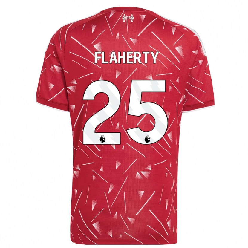Danxen Dames Gilly Flaherty #25 Wit Rood Thuisshirt Thuistenue 2026/27 T-Shirt