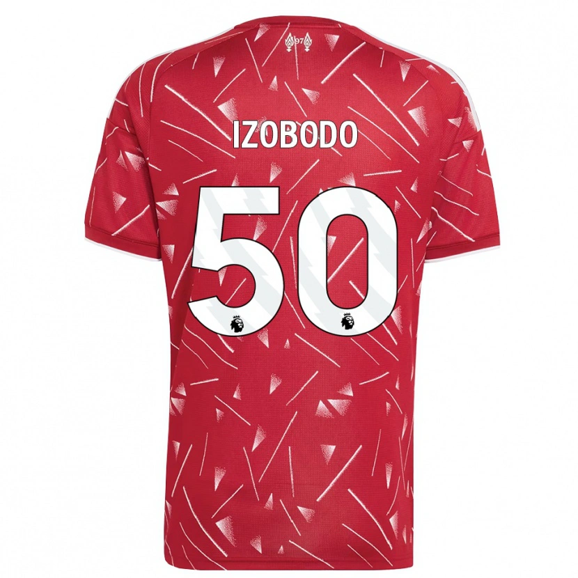 Danxen Dames Elijah Izobodo John #50 Wit Rood Thuisshirt Thuistenue 2026/27 T-Shirt