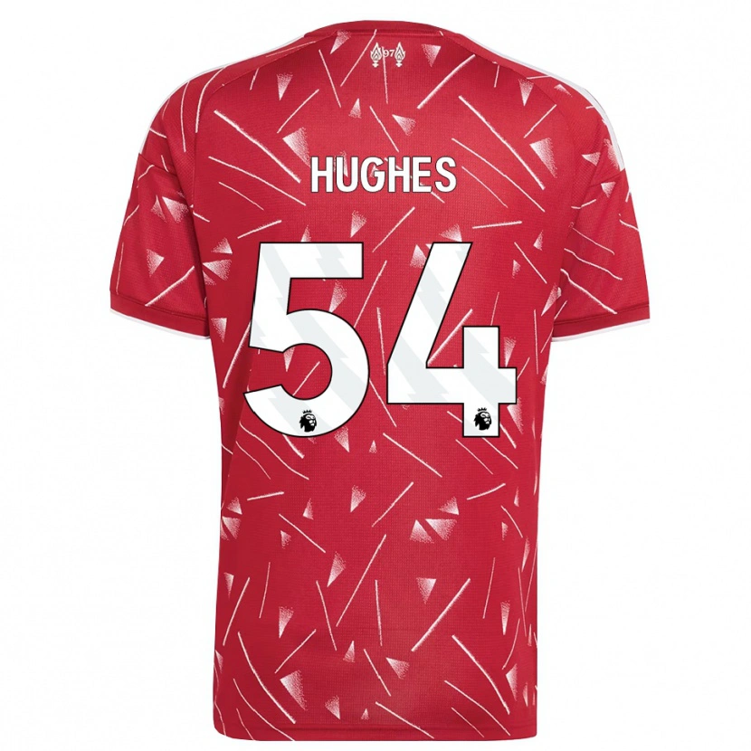 Danxen Dames Liam Hughes #54 Wit Rood Thuisshirt Thuistenue 2026/27 T-Shirt