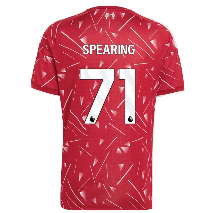 Danxen Dames Jay Spearing #71 Wit Rood Thuisshirt Thuistenue 2026/27 T-Shirt