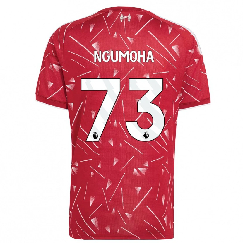 Danxen Dames Rio Ngumoha #73 Wit Rood Thuisshirt Thuistenue 2026/27 T-Shirt