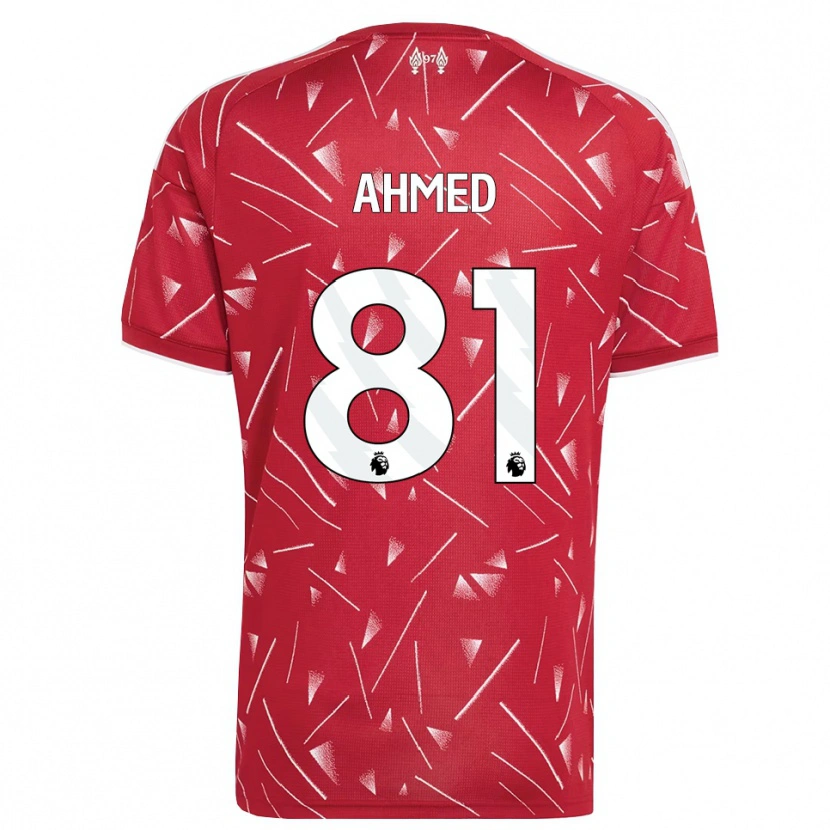Danxen Dames Karim Ahmed #81 Wit Rood Thuisshirt Thuistenue 2026/27 T-Shirt