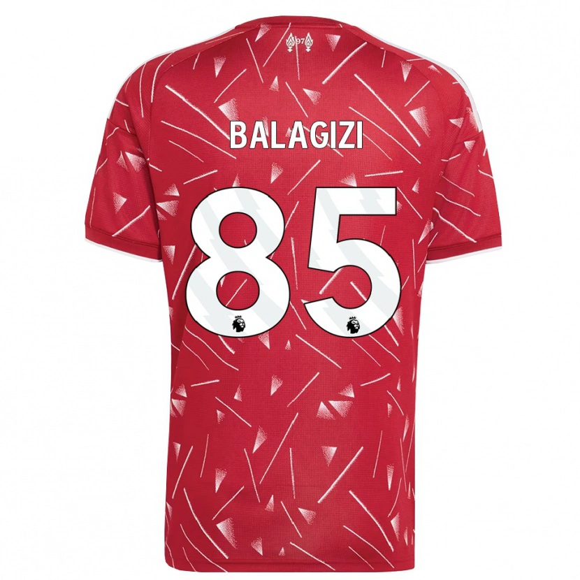 Danxen Dames James Balagizi #85 Wit Rood Thuisshirt Thuistenue 2026/27 T-Shirt