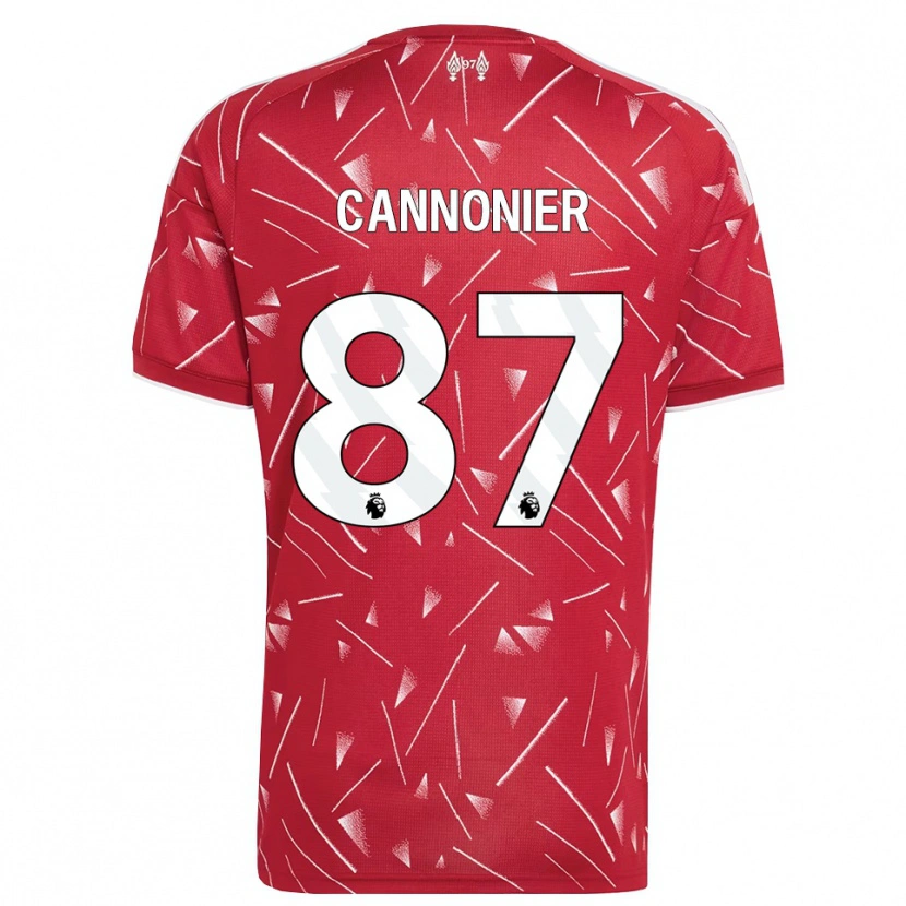Danxen Dames Oakley Cannonier #87 Wit Rood Thuisshirt Thuistenue 2026/27 T-Shirt