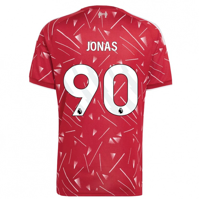 Danxen Dames Lee Jonas #90 Wit Rood Thuisshirt Thuistenue 2026/27 T-Shirt