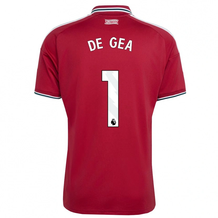 Danxen Dames David De Gea #1 Rood Geel Wit Thuisshirt Thuistenue 2026/27 T-Shirt