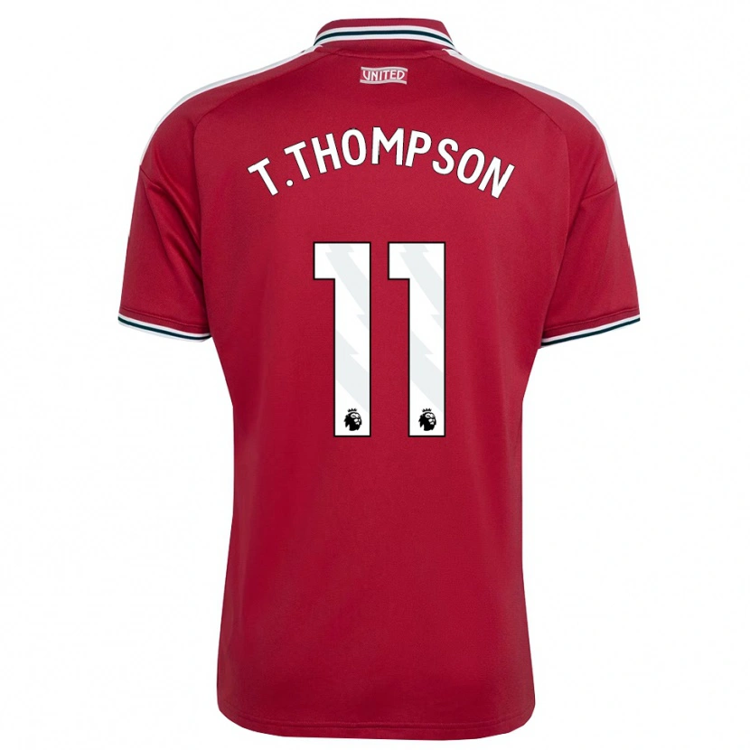 Danxen Dames Tynan Thompson #11 Rood Geel Wit Thuisshirt Thuistenue 2026/27 T-Shirt