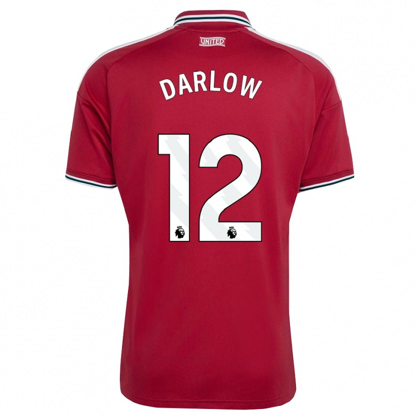 Danxen Dames Karl Darlow #12 Rood Geel Wit Thuisshirt Thuistenue 2026/27 T-Shirt