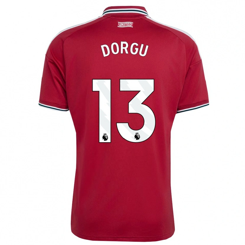 Danxen Dames Patrick Dorgu #13 Rood Geel Wit Thuisshirt Thuistenue 2026/27 T-Shirt