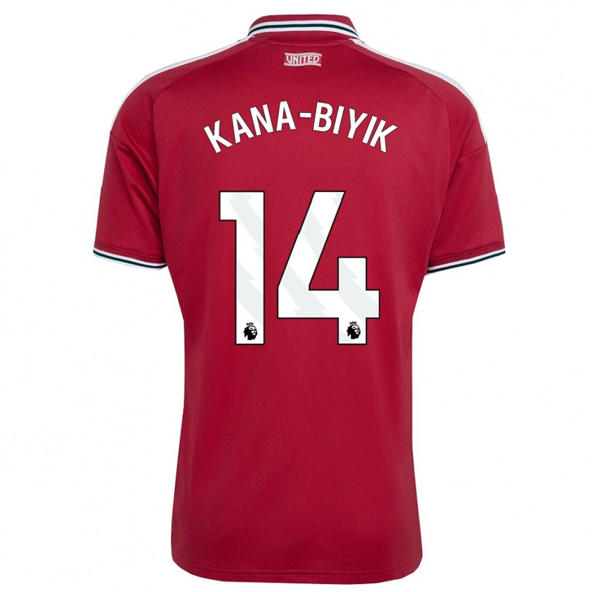 Danxen Dames Enzo Kana-Biyik #14 Rood Geel Wit Thuisshirt Thuistenue 2026/27 T-Shirt