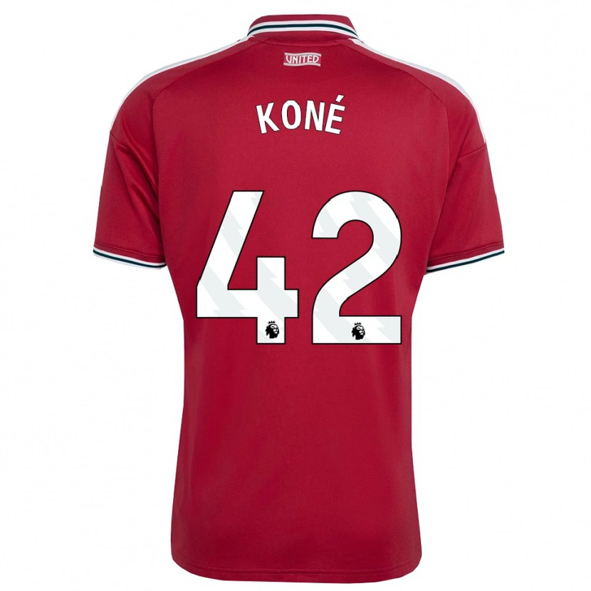 Danxen Dames Sékou Koné #42 Rood Geel Wit Thuisshirt Thuistenue 2026/27 T-Shirt