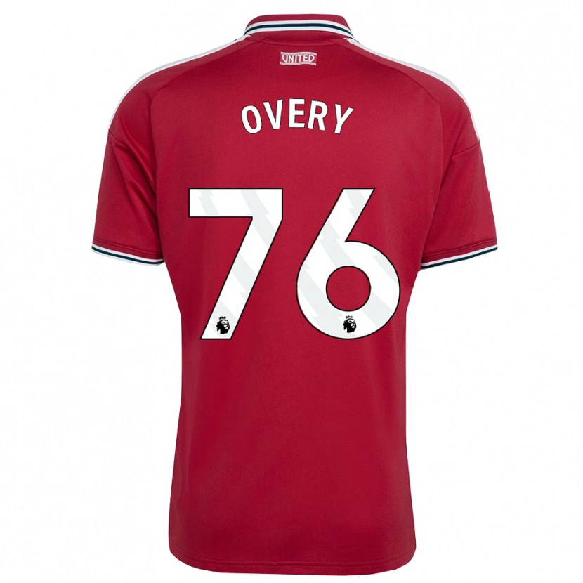 Danxen Dames James Overy #76 Rood Geel Wit Thuisshirt Thuistenue 2026/27 T-Shirt