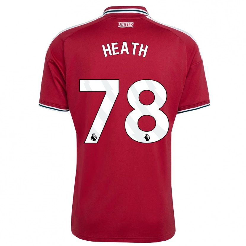 Danxen Dames Fred Heath #78 Rood Geel Wit Thuisshirt Thuistenue 2026/27 T-Shirt