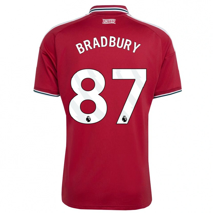 Danxen Dames Louie Bradbury #87 Rood Geel Wit Thuisshirt Thuistenue 2026/27 T-Shirt