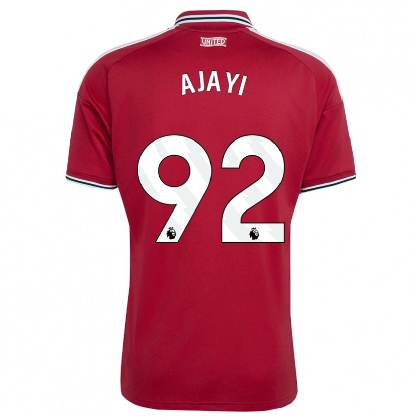 Danxen Dames Noah Ajayi #92 Rood Geel Wit Thuisshirt Thuistenue 2026/27 T-Shirt