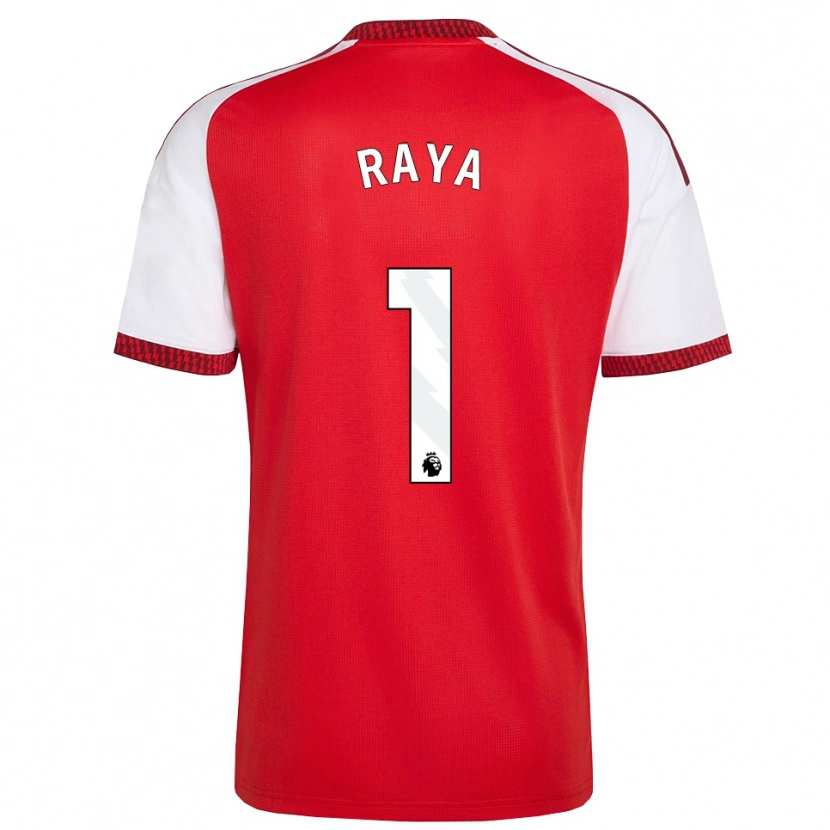 Danxen Dames David Raya #1 Rood Wit Zwart Thuisshirt Thuistenue 2026/27 T-Shirt