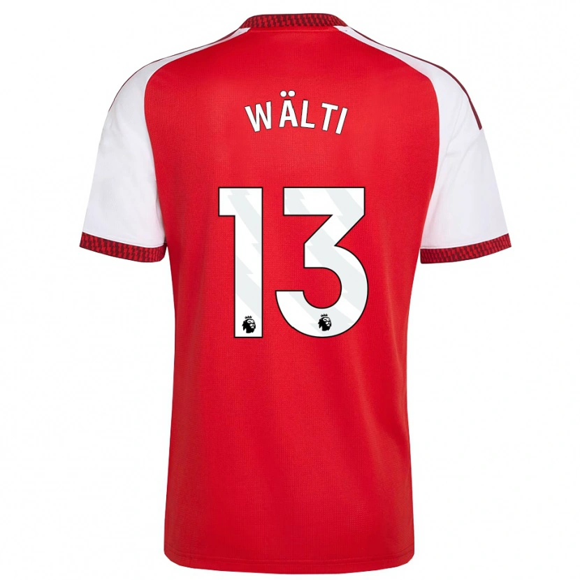 Danxen Dames Lia Wälti #13 Rood Wit Zwart Thuisshirt Thuistenue 2026/27 T-Shirt