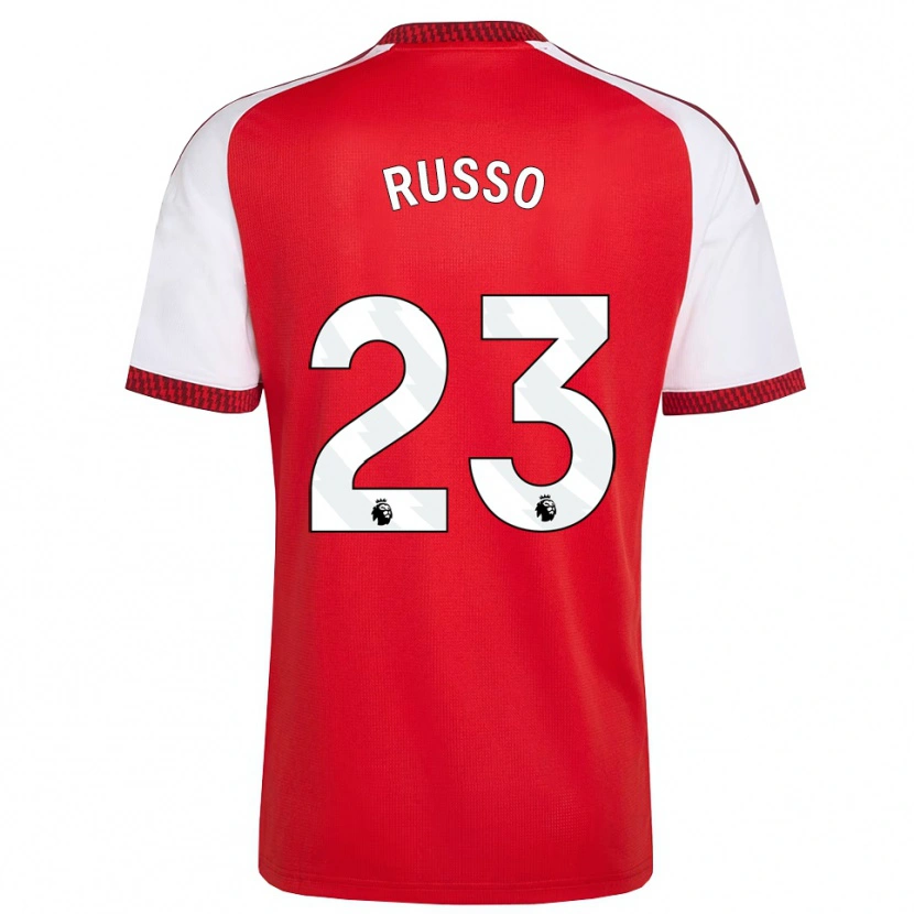 Danxen Dames Alessia Russo #23 Rood Wit Zwart Thuisshirt Thuistenue 2026/27 T-Shirt