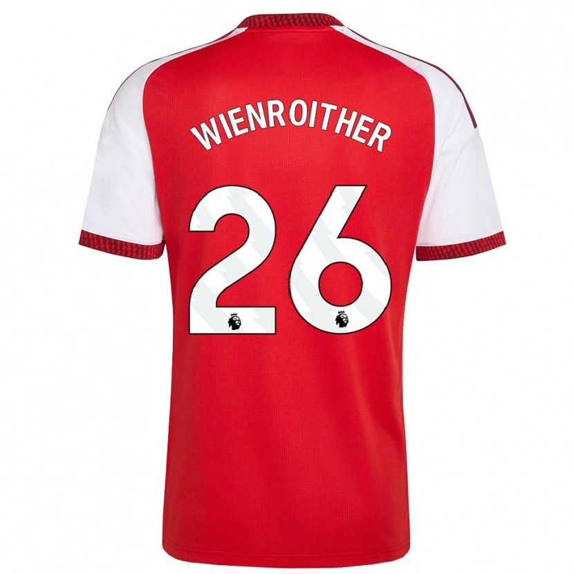 Danxen Dames Laura Wienroither #26 Rood Wit Zwart Thuisshirt Thuistenue 2026/27 T-Shirt