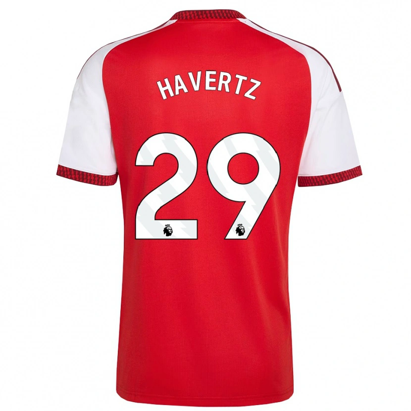 Danxen Dames Kai Havertz #29 Rood Wit Zwart Thuisshirt Thuistenue 2026/27 T-Shirt
