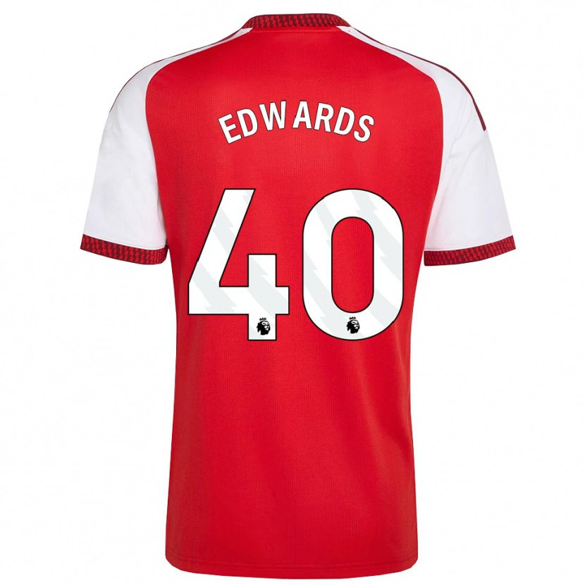 Danxen Dames Khayon Edwards #40 Rood Wit Zwart Thuisshirt Thuistenue 2026/27 T-Shirt