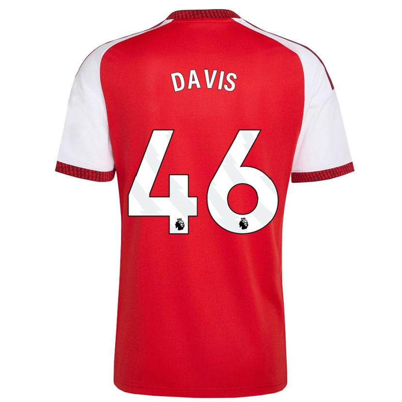Danxen Dames Timi Davis #46 Rood Wit Zwart Thuisshirt Thuistenue 2026/27 T-Shirt