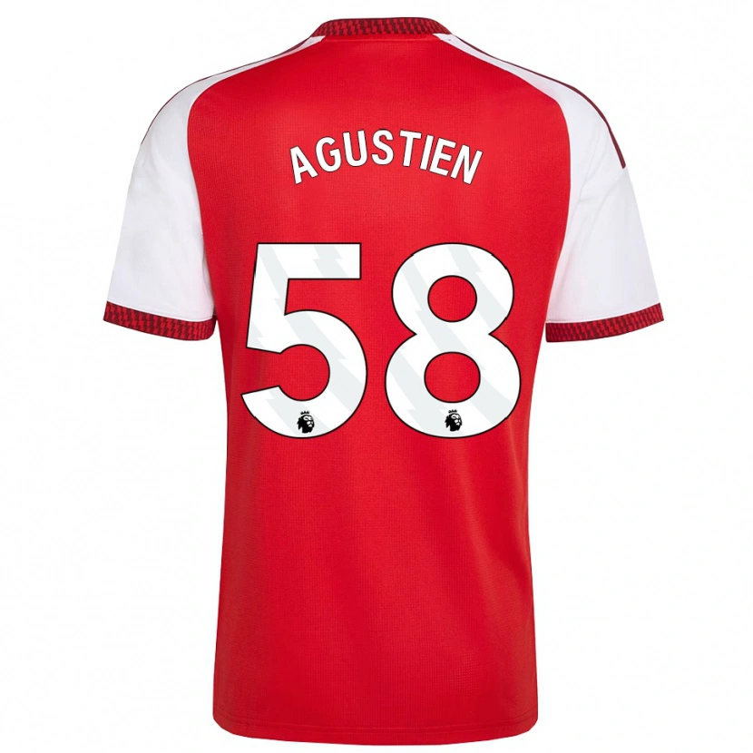 Danxen Dames Demiane Agustien #58 Rood Wit Zwart Thuisshirt Thuistenue 2026/27 T-Shirt