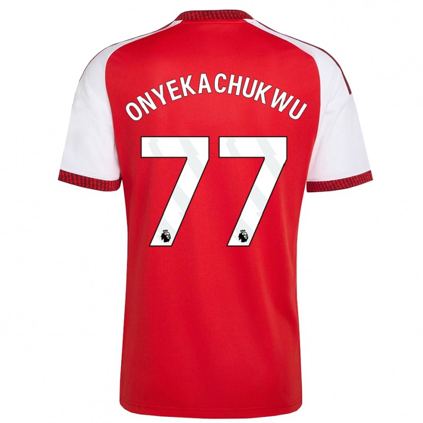 Danxen Dames Samuel Onyekachukwu #77 Rood Wit Zwart Thuisshirt Thuistenue 2026/27 T-Shirt