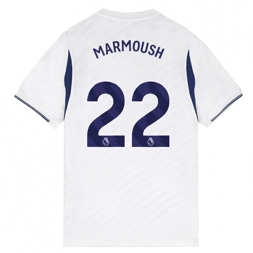 Danxen Dames Omar Marmoush #22 Wit Rood Paars Thuisshirt Thuistenue 2026/27 T-Shirt